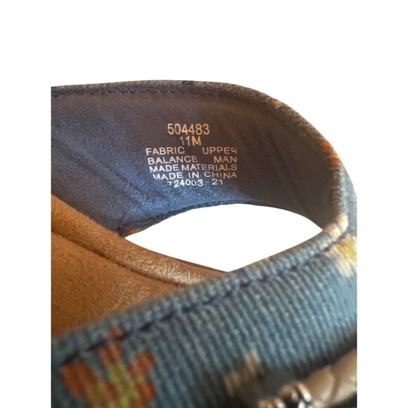 Minnetonka Womens 11M Denim Floral Sandals With Metal Accents - Picture 4 of 5